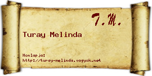 Turay Melinda névjegykártya